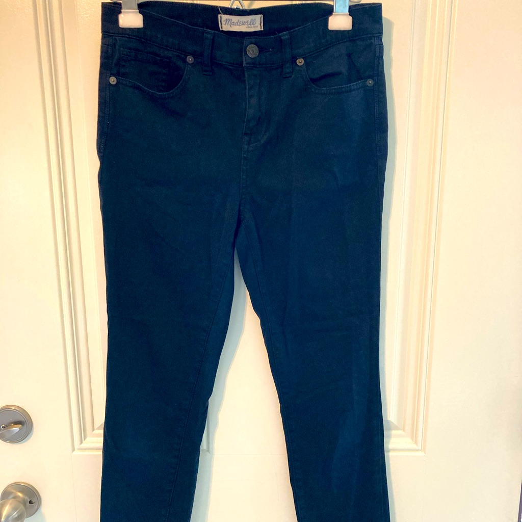 Madewell High Riser Skinny - Black Jean